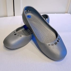 CROCS Grey Ballet Flats!!! Size 9